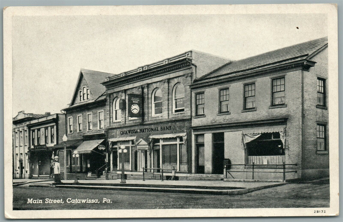 CATAWISSA PA MAIN STREET ANTIQUE POSTCARD