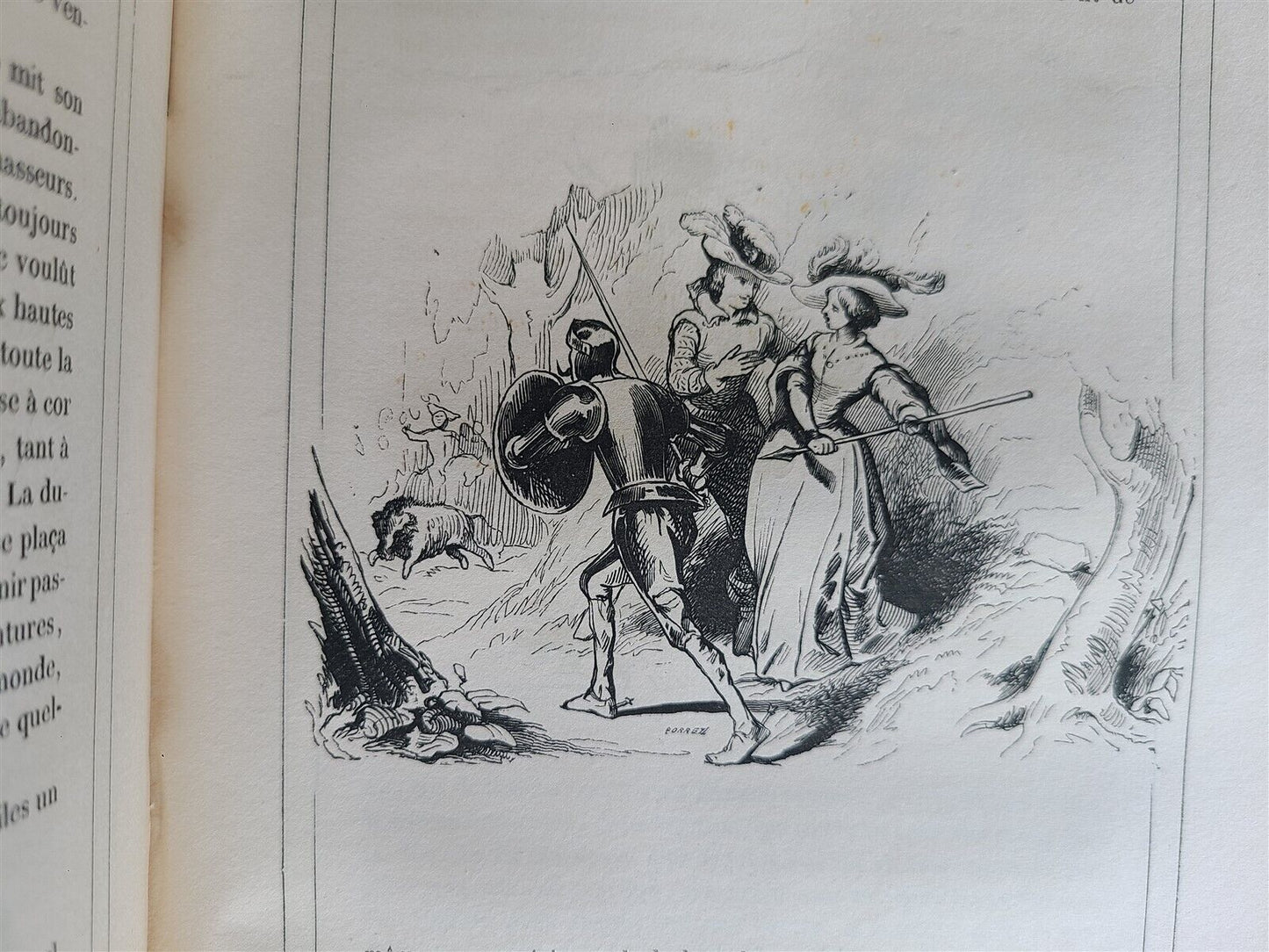 1836 DON QUICHOTTE DE LA MANCHE MIGUEL de CERVANTES 2 VOLS antique ILLUSTRATED