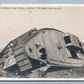 DESTROYED GERMAN TANK WWI FRENCH ANTIQUE REAL PHOTO POSTCARD RPPC