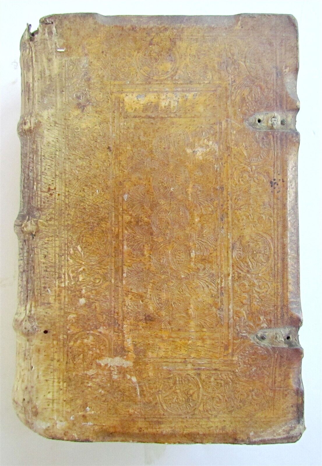 1554 Homiliarum tripartitarum by Josse Clichtoveus antique PIGSKIN BOUND vol. I