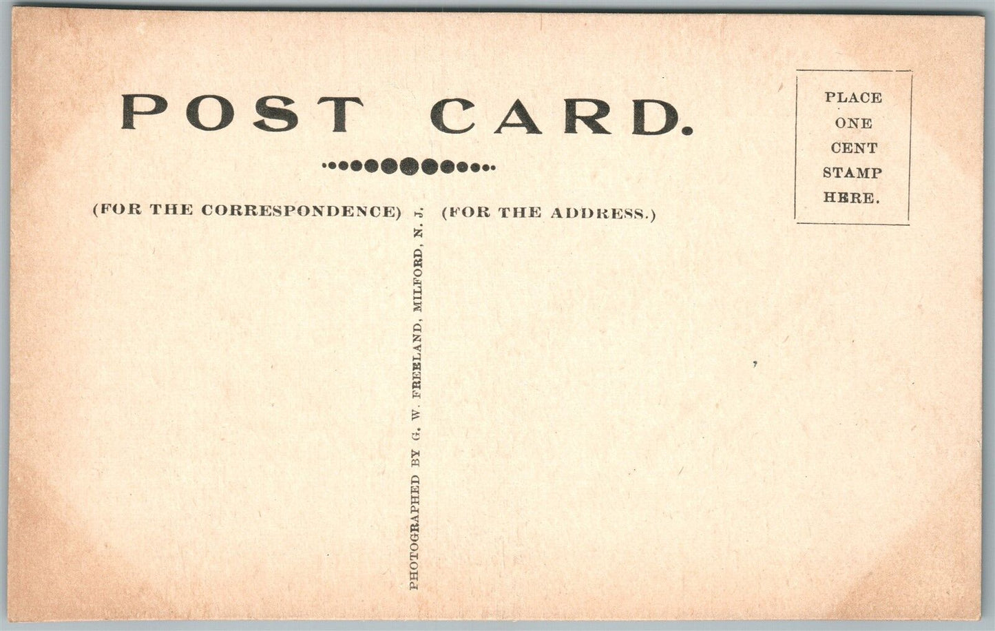 MT..PLEASANT NJ CHURCH ANTIQUE REAL PHOTO POSTCARD RPPC