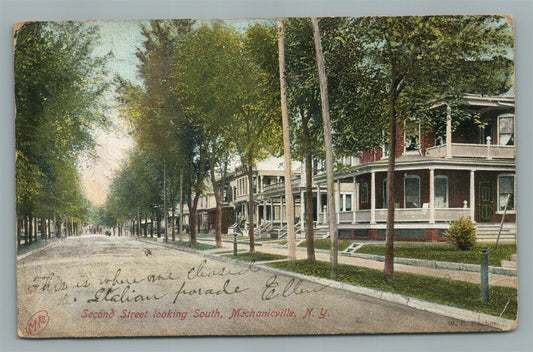 MECHANICVILLE NY SECOND STREET ANTIQUE POSTCARD