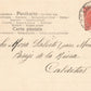 SPAIN ROMANTIC GIRL 1905 ANTIQUE POSTCARD w/ SPANISH STAMP