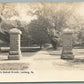 LEWISBURG PA MAIN ENTRANCE TO BUCKNELL GROUNDS ANTIQUE REAL PHOTO POSTCARD RPPC