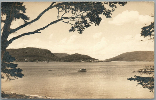 SOUTHWEST HARBOR ME MOUNTAIN VIEW ANTIQUE REAL PHOTO POSTCARD RPPC