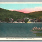 BELVIDERE NJ MOUNTAIN LAKE BOATING ANTIQUE POSTCARD