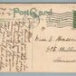ELIZABETH NJ PENN RAILROAD CROSSING ANTIQUE POSTCARD