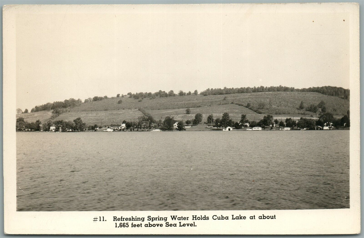 CUBA LAKE NY REFRESHING SPRING WATER VINTAGE REAL PHOTO POSTCARD RPPC