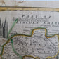 1764 ACCURATE MAP OF THE COUNTY OF NORTHAMPTON antique 17.5 x 21.5" 18th CENTURY