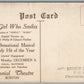BOSTON MA COLONIAL THEATRE GIRL WHO SMILES COMEDY MUSICAL ANTIQUE POSTCARD