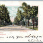 SARATOGA NY NORTH BROADWAY 1905 UNDIVIDED ANTIQUE POSTCARD