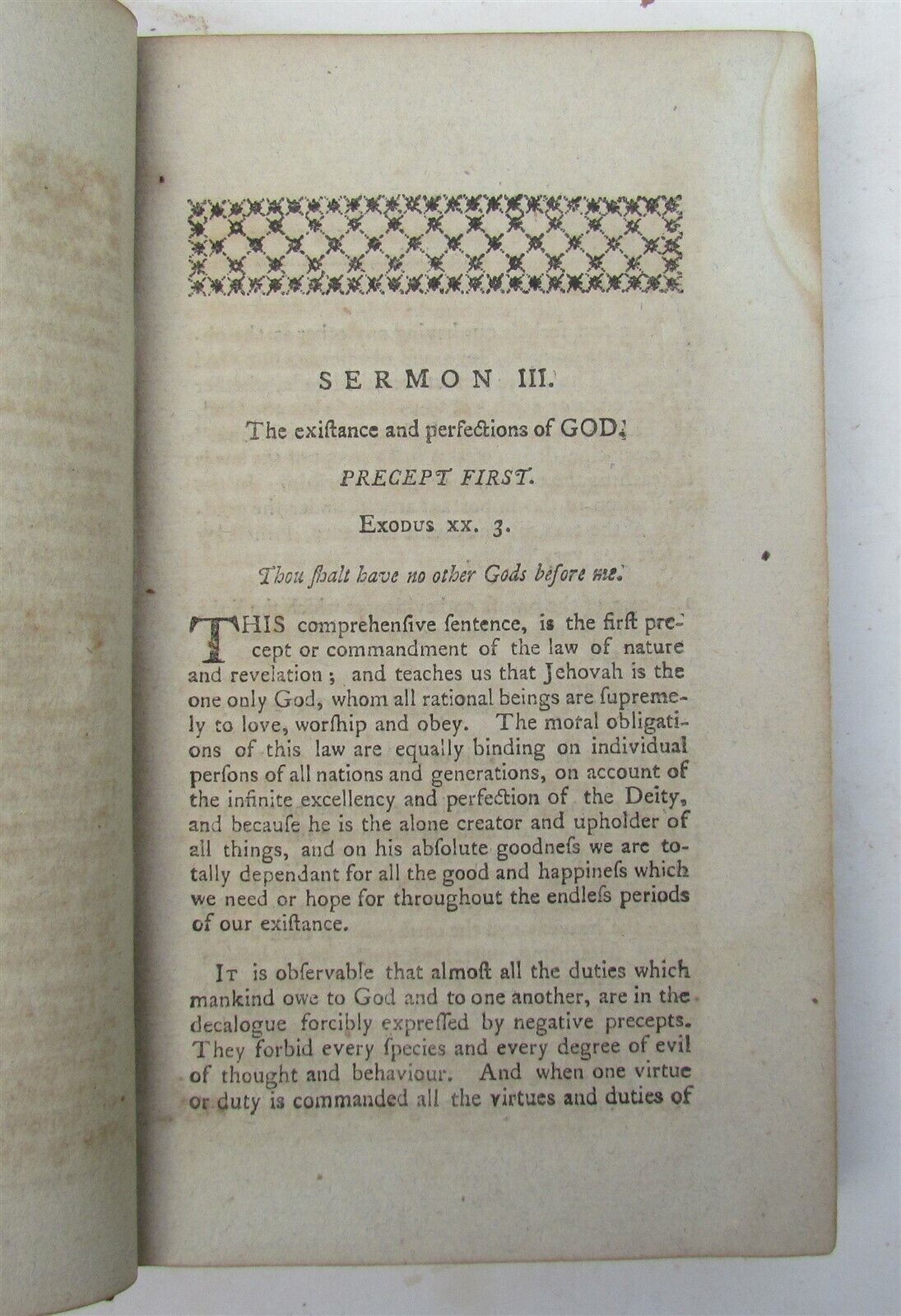 1795 SERMONS on MORAL LAW by DAVID MccLURE antique HARTFOD AMERICANA