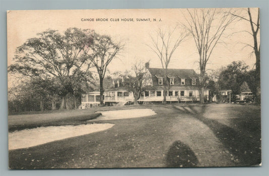 SUMMIT NJ CANOE BROOK CLUB HOUSE ANTIQUE POSTCARD