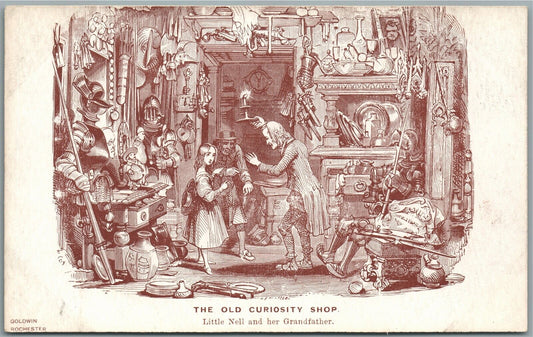 OLD CURIOSITY SHOP ANTIQUE POSTCARD