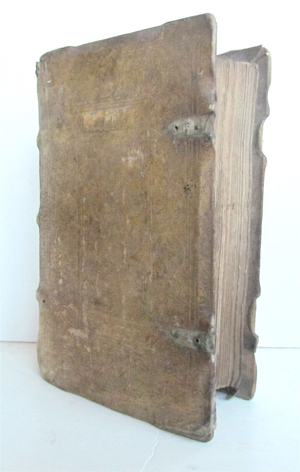 1554 Homiliarum tripartitarum by Josse Clichtoveus antique PIGSKIN BOUND vol. I