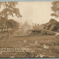 PINOLA PA 1912 WMRR RAILROAD ACCIDENT ANTIQUE REAL PHOTO POSTCARD RPPC