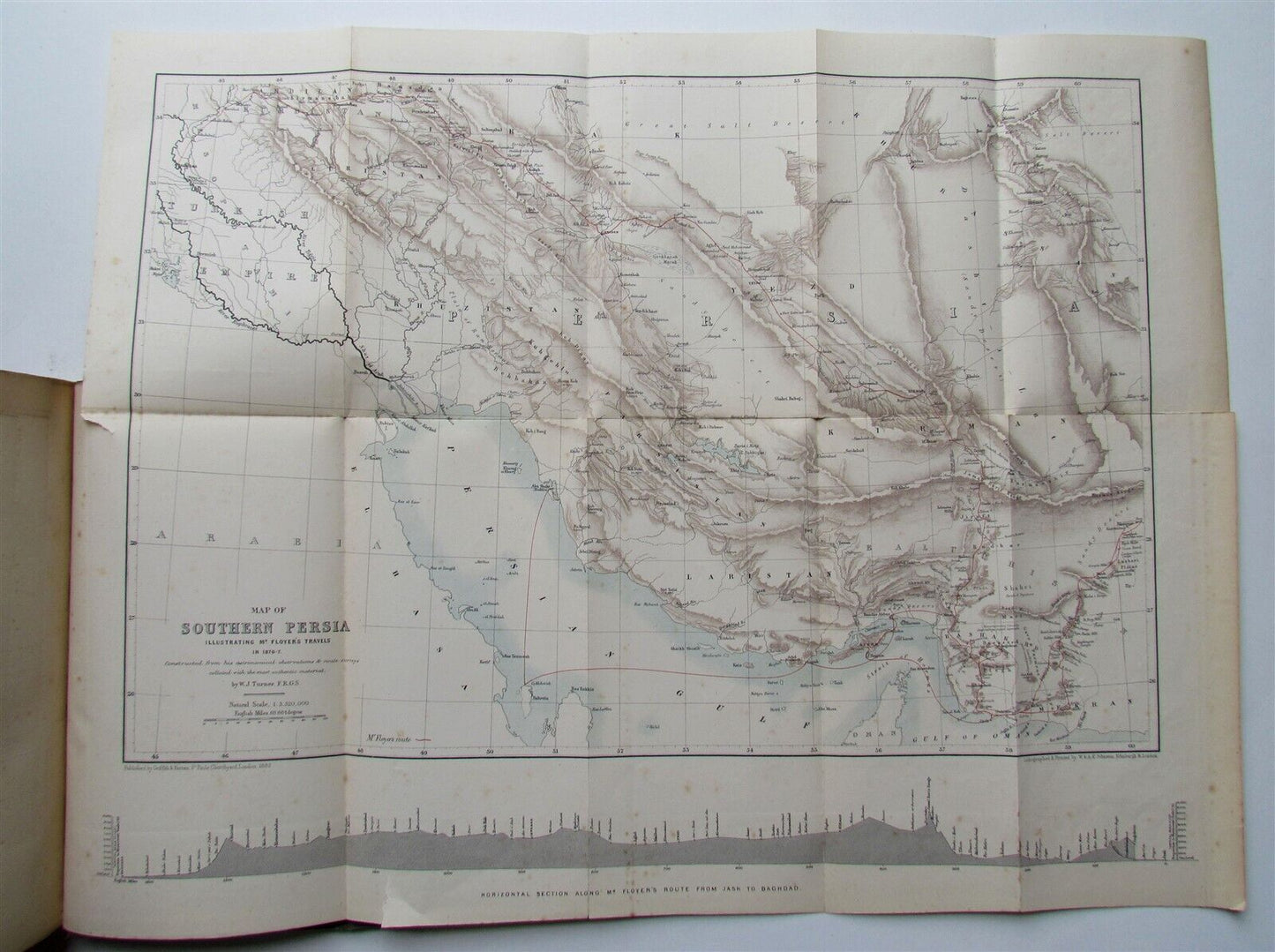 1882 UNEXPLORED BALUCHISTAN by ERNEST FLOYER antique ILLUSTRATED w/ MAP English