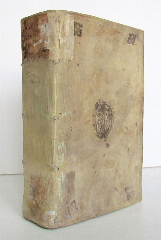 1595 LUIS DE GRANADA POSTILLAS ET HOMILIAS antique VELLUM BINDING 16th century