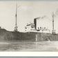 STEAMSHIP NANTUCKET VINTAGE REAL PHOTO POSTCARD RPPC