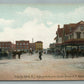 ASBURY PARK & OCEAN GROVE NJ RAILROAD DEPOT RAILWAY STATION ANTIQUE POSTCARD