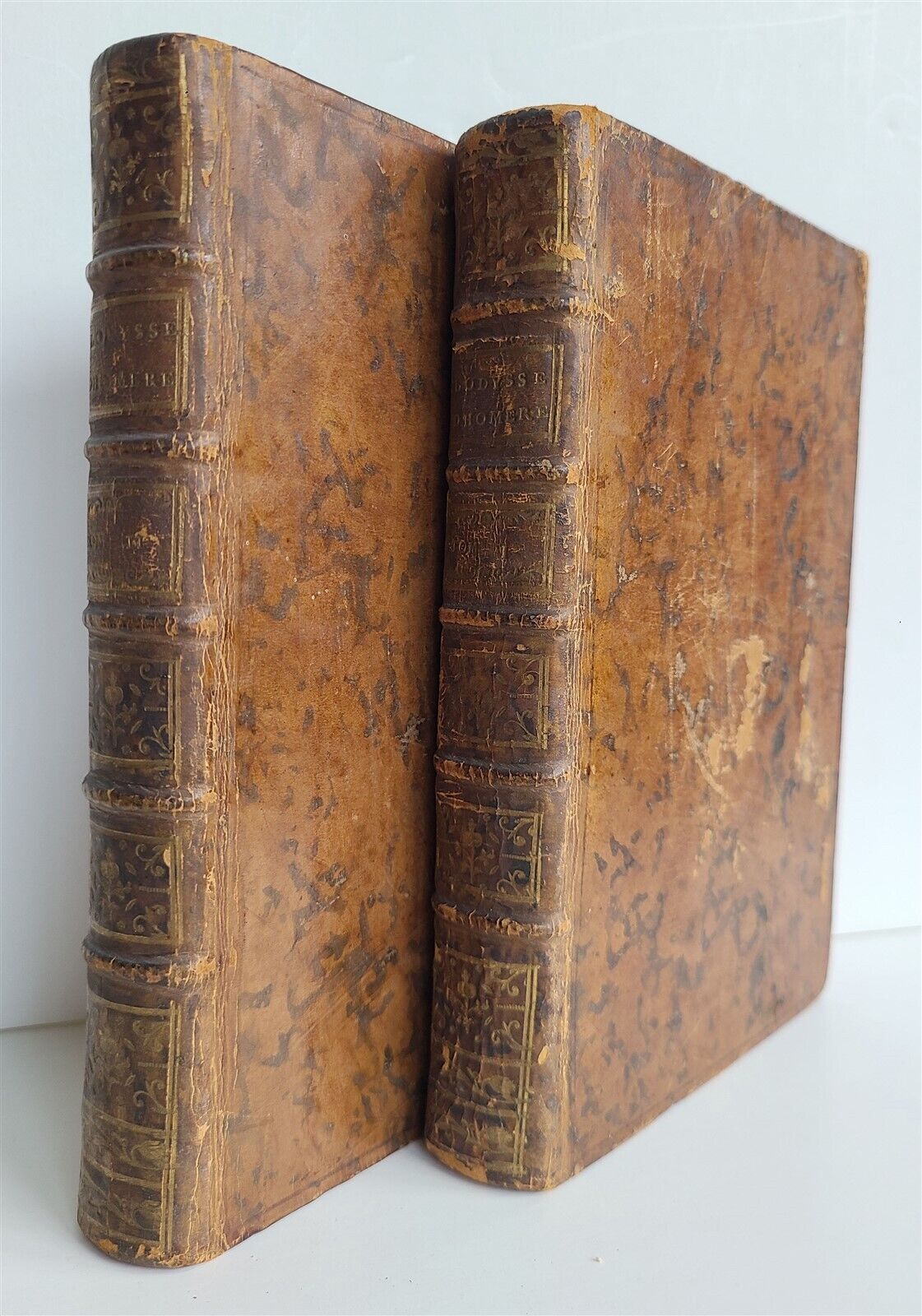 1777 HOMER ODYSSEY 2 volumes antique in FRENCH