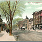 SOMERVILLE NJ MAIN STREET 1909 ANTIQUE POSTCARD CORK STAMP