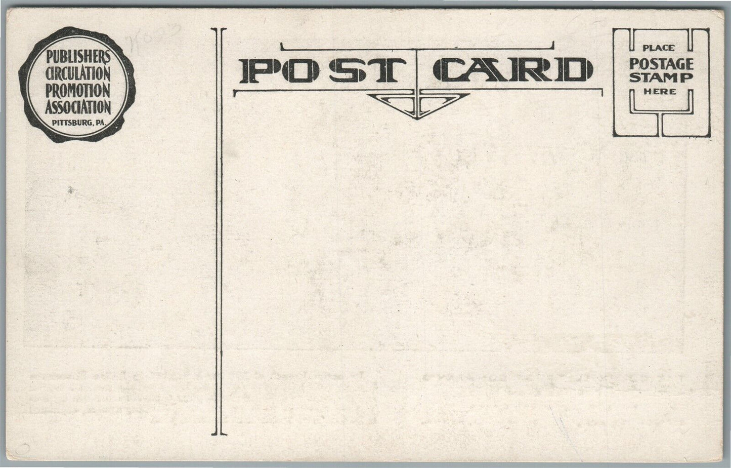 PITTSBURG PA COLONIAL TRUST CO'S BANKING ROOM ANTIQUE POSTCARD