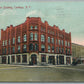 CARTHAGE NY THE STRICKLAN BUILDING ANTIQUE POSTCARD