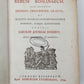 1744 ROMAN HISTORY ARMORIAL VELLUM BINDING antique w/ MAP by LUCIUS FLORUS