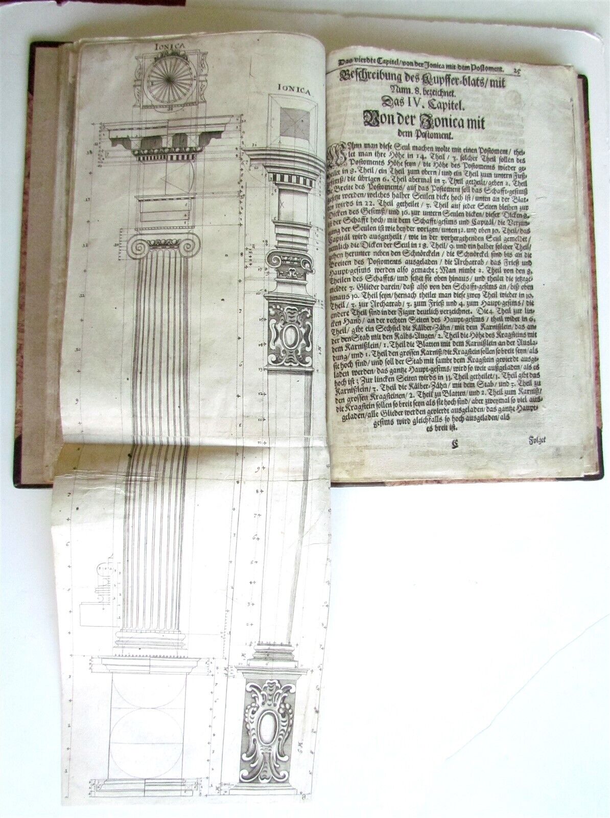 1672 ARCHITECTURE Georg Caspar ERASMUS antique ILLUSTRATED Seulen-Buch GERMAN