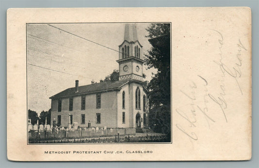 GLASSBORO NJ METHODIST PROTESTANT CHURCH ANTIQUE POSTCARD