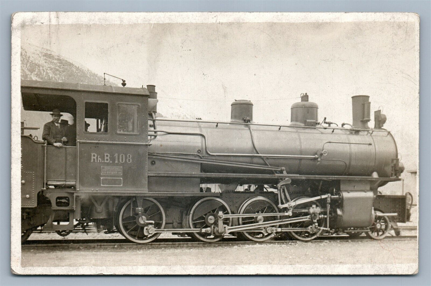 LOCOMOTIVE SERIES ANTIQUE REAL PHOTO POSTCARD RPPC railroad railway LONDON UK