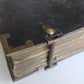 1717 BREVARIUM ROMANUM antique PLANTIN PRESS leather w/ brass corners & clasps