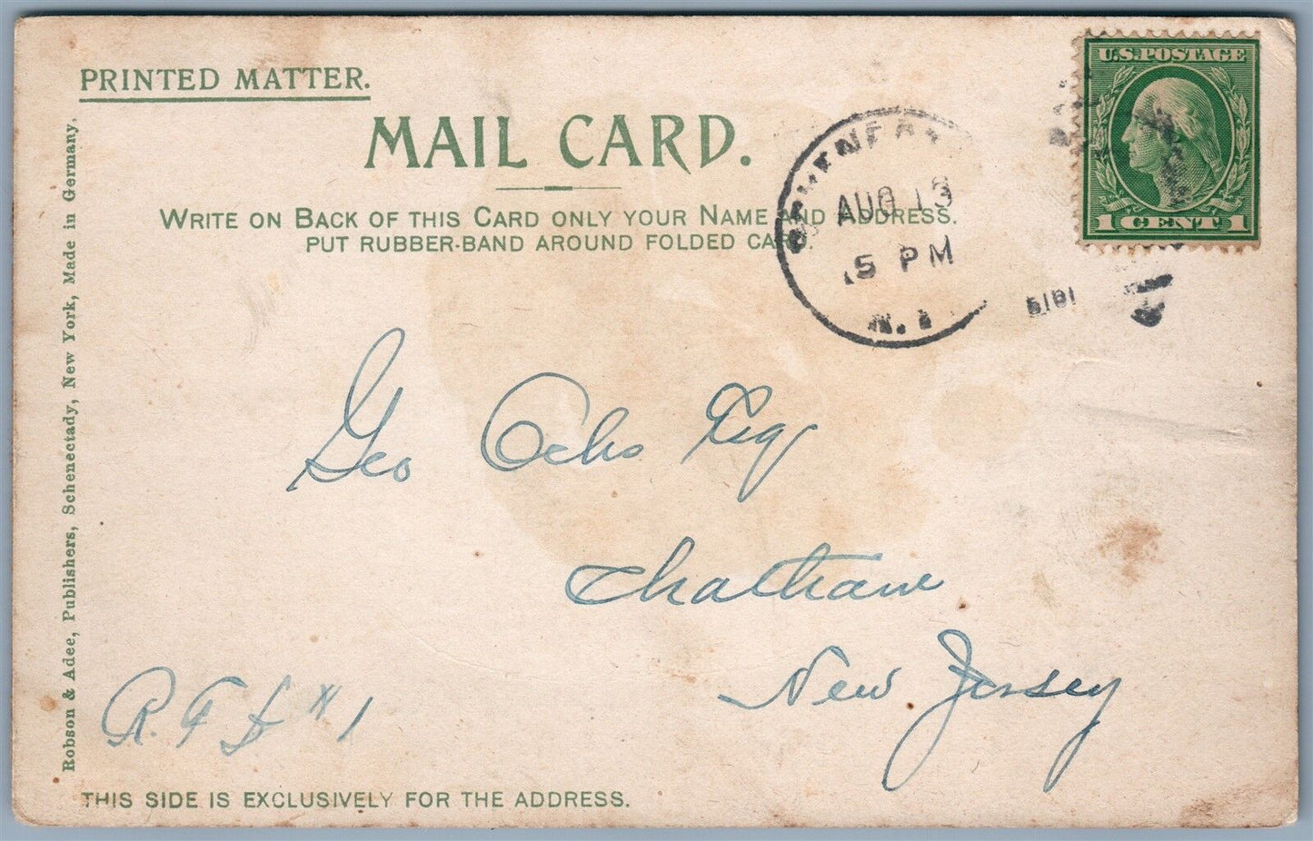 SCHENECTADY NY GENERAL ELECTRIC COMPANY WORK UNDIVIDED ANTIQUE POSTCARD