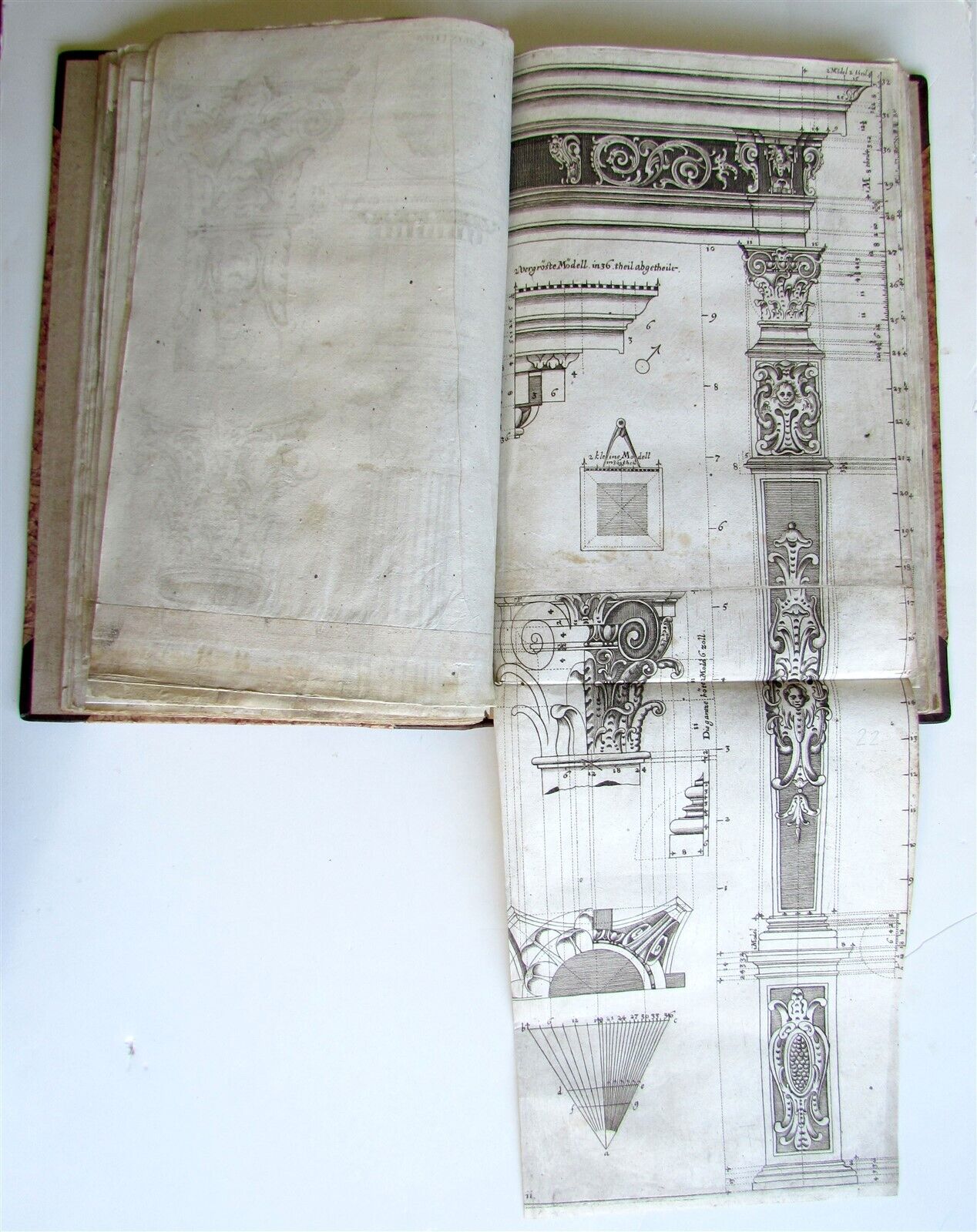 1672 ARCHITECTURE Georg Caspar ERASMUS antique ILLUSTRATED Seulen-Buch GERMAN