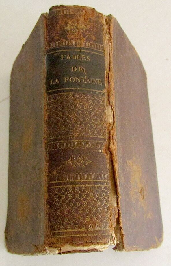 FABLES DE LA FOUNTAINE 1824 ANTIQUE ILLUSTRATED SMALL FRENCH BOOK