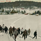 SKIING CANADIAN WINTER SPORTS ANTIQUE POSTCARD