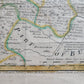 1764 ACCURATE MAP OF THE COUNTY OF NORTHAMPTON antique 17.5 x 21.5" 18th CENTURY