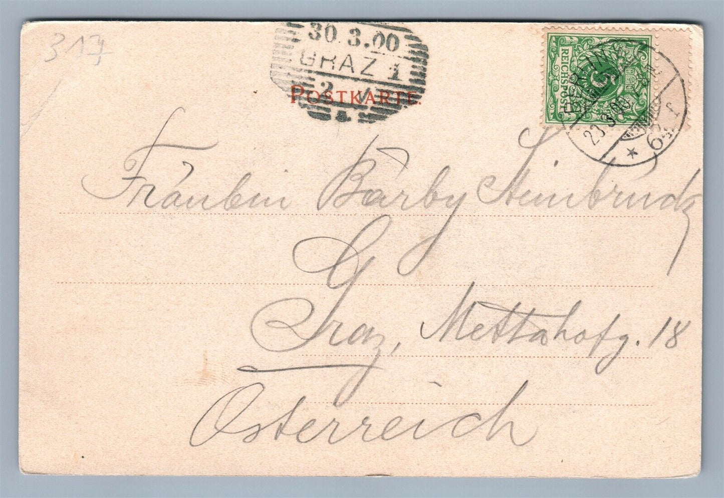 BERLIN GERMANY NATIONALGALERIE 1900 ANTIQUE POSTCARD