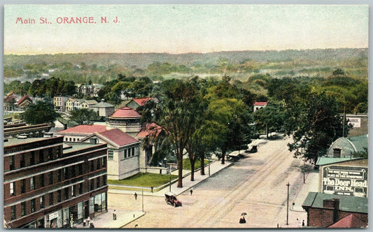 ORANGE NJ MAIN STREET ANTIQUE POSTCARD