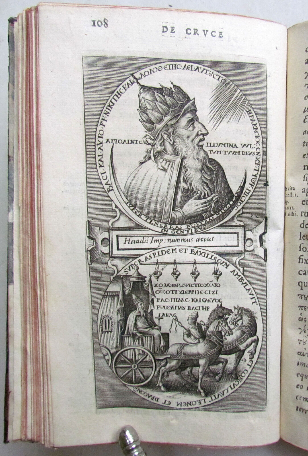 1602 DE CRUCE LIBRI TRES by Justus LIPSIUS antique ILLUSTRATED w/ 19 WOODCUTS