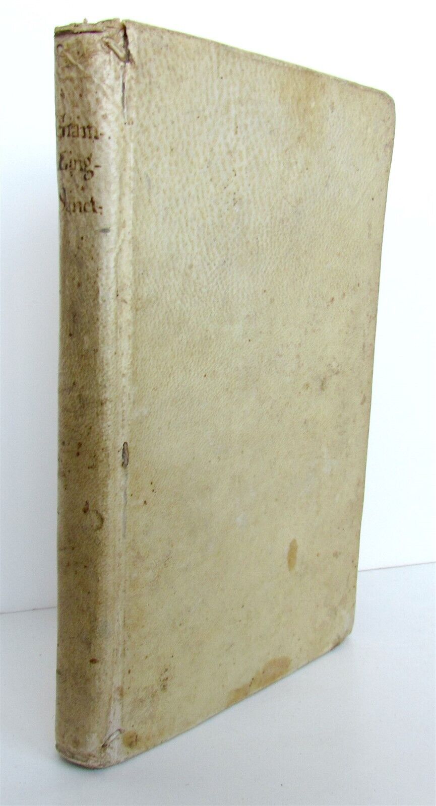 1777 ITALIAN & HEBREW GRAMMAR by Joseph Pasini antique VELLUM Judaica