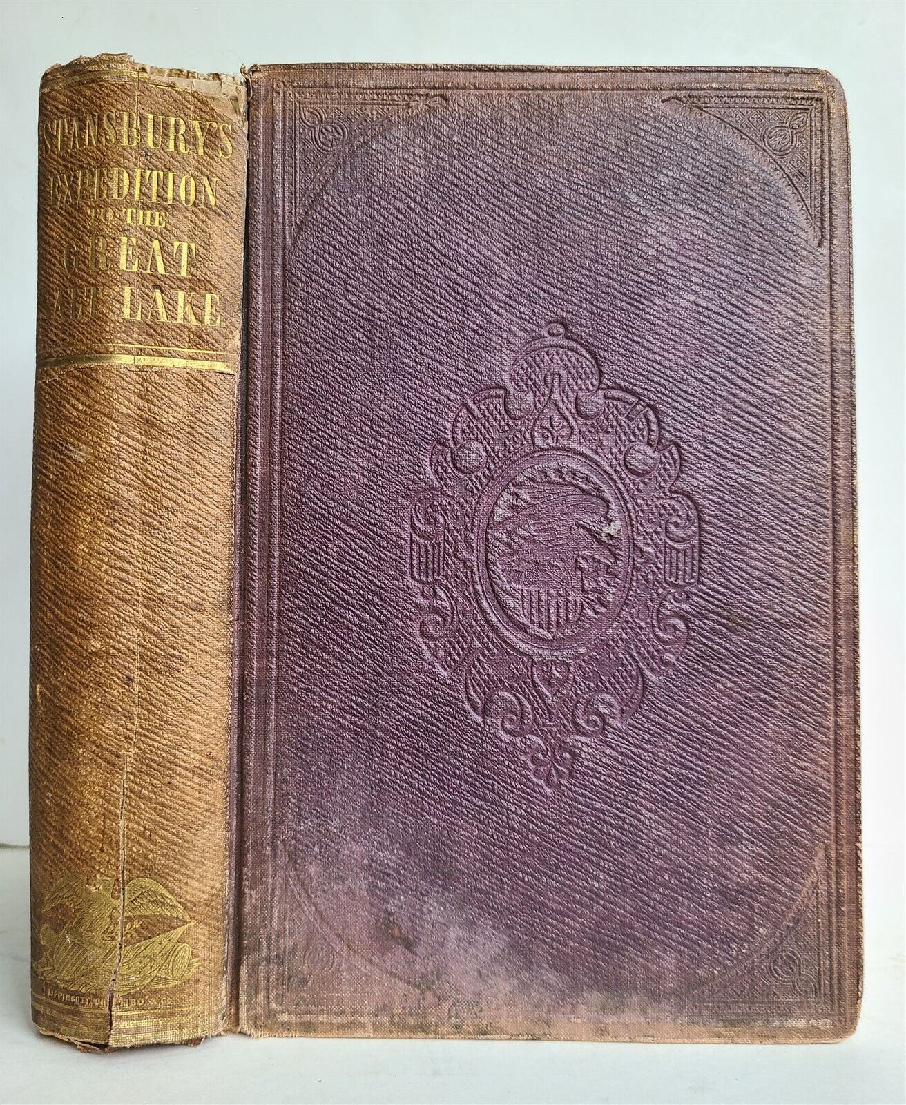 1852 EXPLORATION & SURVEY of VALLEY GREAT SALT LAKE of UTAH antique ILLUSTRATED