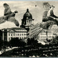 PIERRE S.DAKOTA PHEASANT FLYER VINTAGE REAL PHOTO POSTCARD RPPC collage MONTAGE