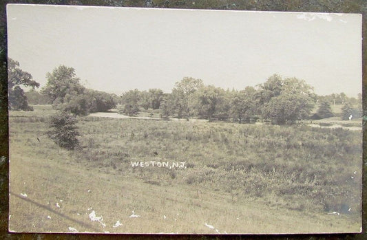 WESTON N.J. RPPC ANTIQUE REAL PHOTO POSTCARD