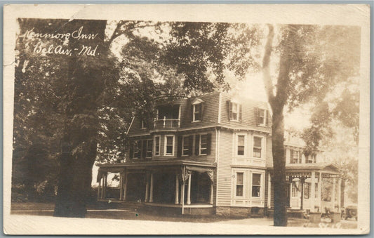 BEL AIR MD KENMORE INN ANTIQUE REAL PHOTO POSTCARD RPPC