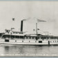 SHIP BEATRICE E. WARING ST. JOHN RIVER CANADA VINTAGE REAL PHOTO POSTCARD RPPC