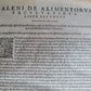 1586 RENAISSANCE EDITION OF GALEN antique FOLIO 16th century FAMOUS MEDICAL WORK