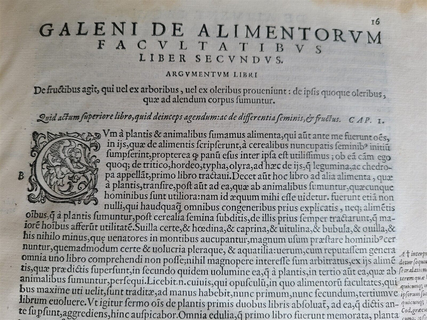 1586 RENAISSANCE EDITION OF GALEN antique FOLIO 16th century FAMOUS MEDICAL WORK