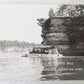 HAWKS BILL WISCONSIN DELLS WIS. EXCURSION BOAT VINTAGE REAL PHOTO POSTCARD RPPC